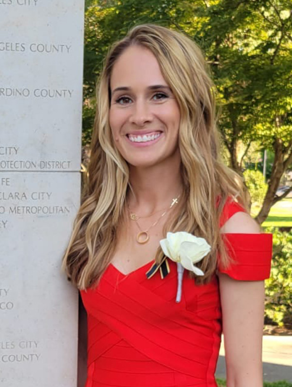 Caylie Valenta, President of AVMF, Widow